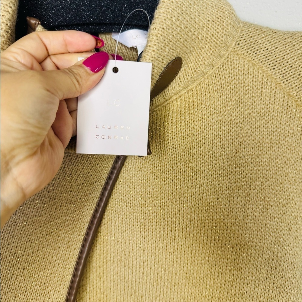 Beige Cape with Brown Trim - Picture 6 of 8